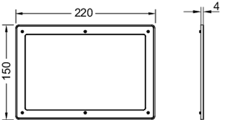 Tece solid Distanzrahmen, Farbe weiß Bild 2