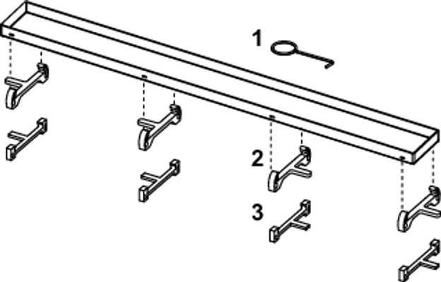 Tece drainline Fliesenmulde "plate" 700 mm, Edelstahl, Oberflaeche poliert, 22 x 645 x 66 mm, Farbe Edelstahl-Optik (silber) Bild 2