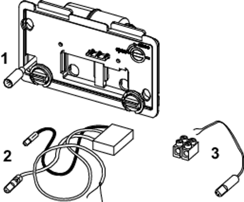 Tece planus WC-Fernauslösung kabelgebund. Elektrotaster 230/12 V-Netz Bild 2