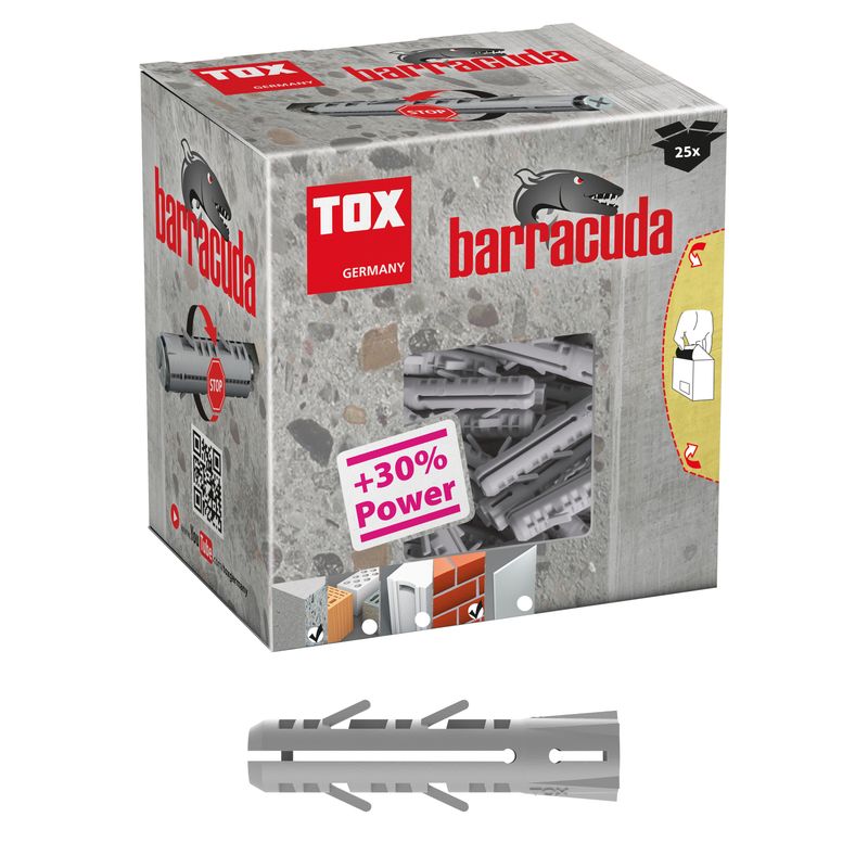 Tox Spreizdübel SD Barracuda, je 25 Stück, 12 x 60 mm Bild 1
