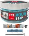 Tox Allzweck-Dichtdübel Aqua Stop Pro, mit Nirosta Schraube 8/50 je 20 Stück, Farbe blau Bild 1