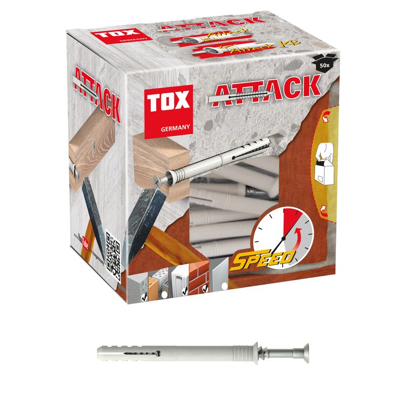 Tox Nageldübel LSN / SK 8/100 vorgesteckt mit Schlagschutz mit Nagel 5, 110 mm Bild 1