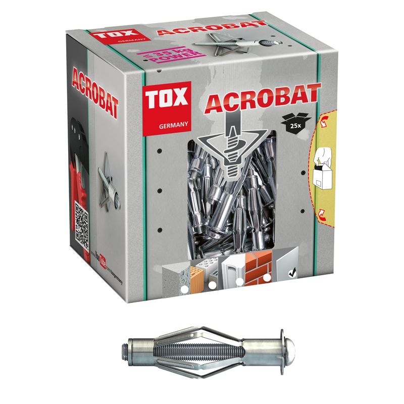 Tox Hohlraumdübel MHD-S M6 x 65 mit Schraube M6 x 71 mm, je 25 Stück, 65 mm Bild 1