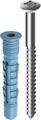 Tox Allzweck-Dichtdübel Aqua Stop Pro, mit Nirosta Schraube 6/38 je 40 Stück, Farbe blau Bild 2