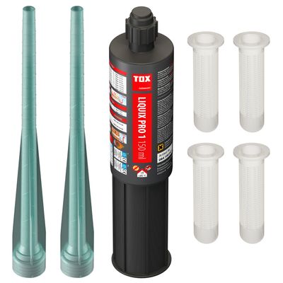 Tox Verbundmörtel-Sortiment TVM-K 150ml Kartusche 150ml / Statikmisch./4Siebhüls. Bild 2