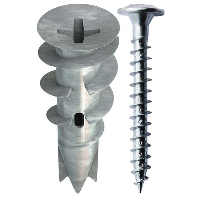 Tox Gipskartondübel GD 37-2 mit Schrauben 4,5 x 35 mm, je 50 Stück, 37 x 28 mm Bild 2