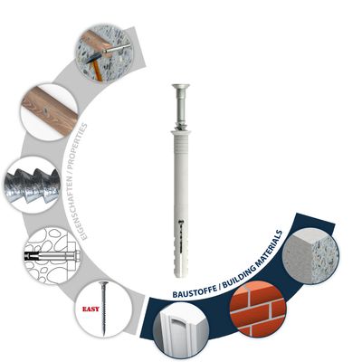 Tox Nageldübel LSN / SK 6/35 vorgesteckt mit Schlagschutz mit Nagel 4, 45 mm Bild 3