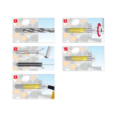 Tox Spreizdübel MSD M 8/31, je 50 Stück, 31 x 31 mm, Material Messing Bild 4