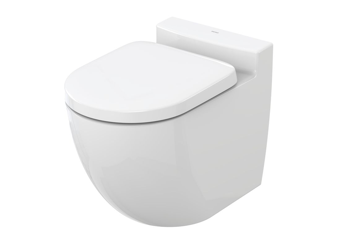 Toto Stand-WC NC randlos weiss back-to-wall Tornado Flush Tiefspüler, 483 x 380 x 630 mm, Farbe weiß Bild 1