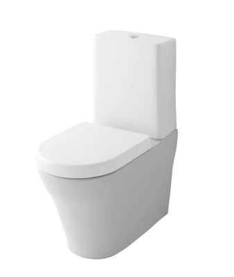 Toto Stand-WC MH randlos weiss Tornado Flush Tiefspüler, 410 x 392 x 704 mm, Farbe weiß Bild 2