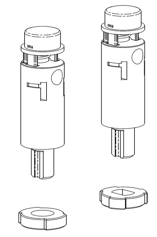 Toto Softclose Scharnier, für WC-Sitz, Serie MH, MH slim, RP und GP Bild 1