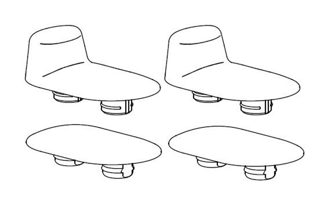 Toto Puffer-Set CF barrierefrei, für WC-Sitz Bild 1