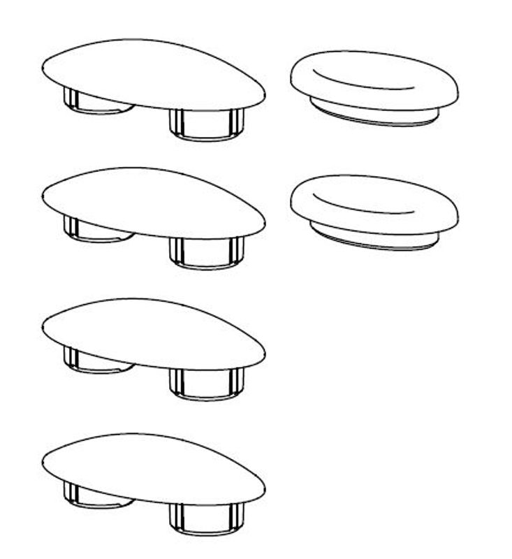 Toto Puffer-Set MH slim / RP/RP compact / SP/GP, für WC-Sitz Bild 1