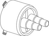 Uponor Ecoflex Gummi-Endkappe, Twin 25+32+40 / 140, 184 mm Bild 6
