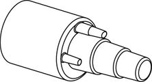 Uponor Ecoflex Gummi-Endkappe, Single 63+75+90 / 140, 184 mm, Farbe weiß Bild 6