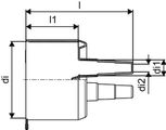 Uponor Ecoflex Gummi-Endkappe, Twin 18-22+25-28+32 / 140, 184 mm Bild 3