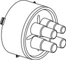Uponor Ecoflex Gummi-Endkappe, Quattro 20+25+32 / 140 mm, 184 mm Bild 5