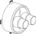 Uponor Ecoflex Gummi-Endkappe, Twin 75+90 / 250, 184 mm Bild 6