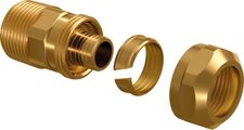 Uponor Ecoflex Übergangsnippel-3/4", PN 10, 20 x 2,8 mm Bild 2