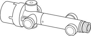 Uponor Combi Port Gen PM-Regler DW 2-, 240 mm, Farbe beige Bild 1