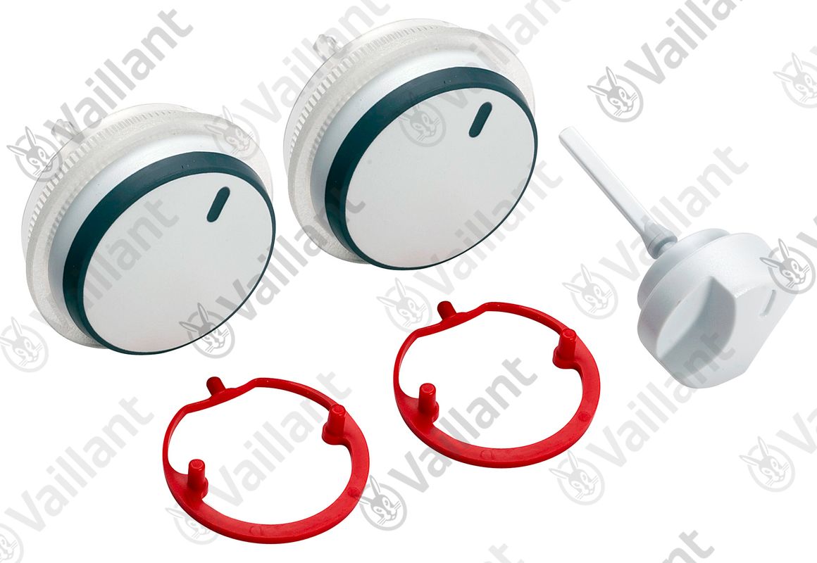 Vaillant Knopf, weiss (excl.), Set á 3 Stück, Farbe weiß Bild 1