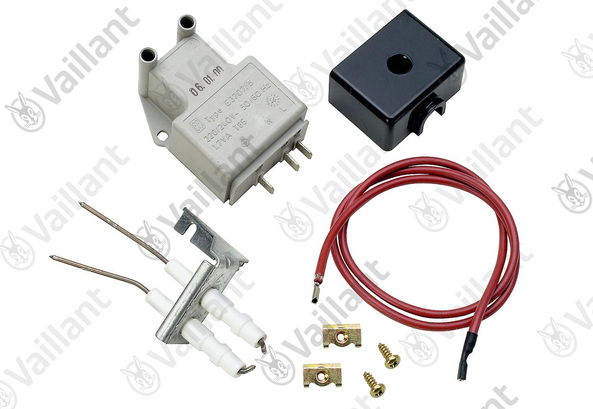 Vaillant Zündtransformator komplett, für VC-VCW 110-242 E (Doppelelektrode) Bild 1