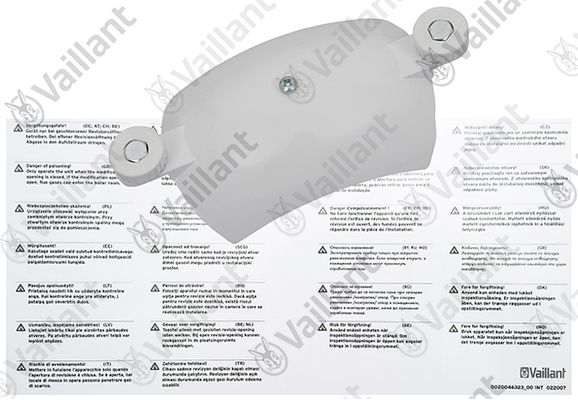Vaillant Deckel, mit Schrauben und Dichtung Bild 2