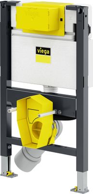 Viega WC-Element Prevista Dry, Höhe 820 mm, mit Dusch-WC Anschluss, 820 x 500 mm Bild 2