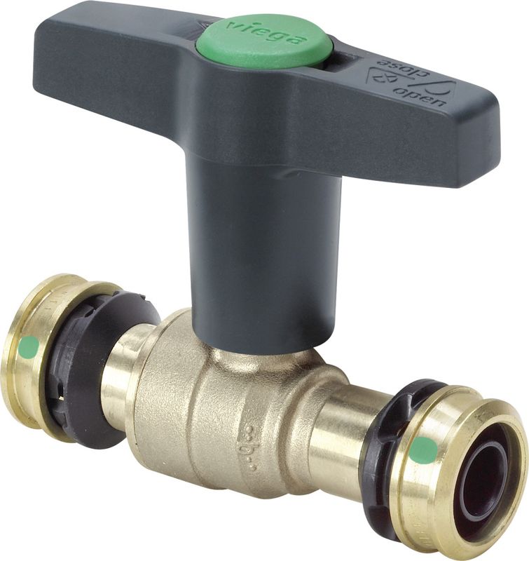 Viega Kugelhahn, mit SC Easytop 5375 in 25 mm Siliziumbronze Bild 1