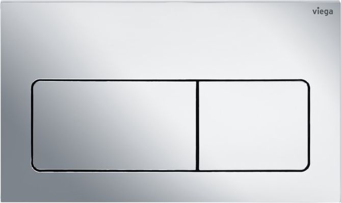 Viega WC Betätigungsplatte VfL 5 8601.1 aus Kunststoff in verchromt, 130 x 220 x 8 mm, Farbe chrom Bild 3