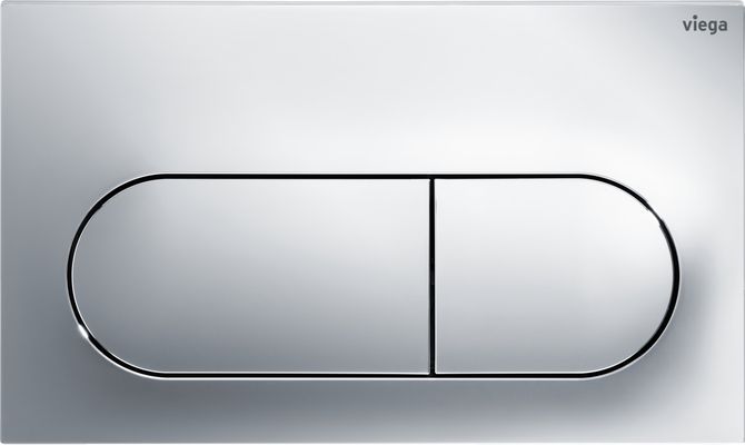 Viega WC Betätigungsplatte VfL 6 8602.1 aus Kunststoff in verchromt, 130 x 220 x 10 mm, Farbe chrom Bild 3