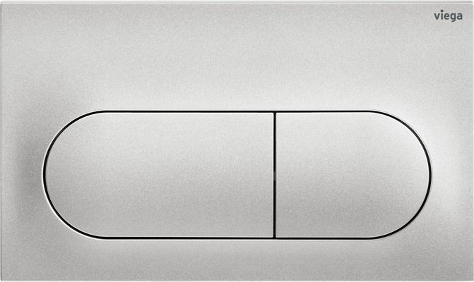 Viega WC Betätigungsplatte VfL 6 8602.1 aus Kunststoff in edel, 130 x 220 x 10 mm, Farbe Edelstahl-Optik (silber) Bild 3
