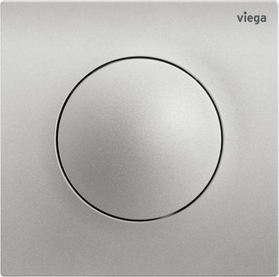 Viega Urinal Betätigungsplatte VfS 20 8610.2 aus Kunststoff in edel, 130 x 130 x 8 mm, Farbe Edelstahl-Optik (silber) Bild 2