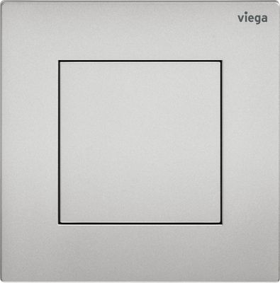Viega Urinal Betätigungsplatte VfS 21 8611.2 aus Kunststoff in edel, 130 x 130 x 8 mm, Farbe Edelstahl-Optik (silber) Bild 2