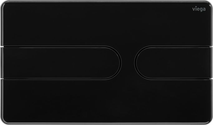 Viega WC Betätigungsplatte VfS 23 8613.1 aus Kunststoff in, 130 x 220 x 6 mm, Farbe tiefschwarz Bild 3