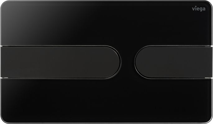 Viega WC Betätigungsplatte VfS 23 8613.1 Acryl tiefschwarz / tief, 130 x 220 x 6 mm, Farbe schwarz Bild 3