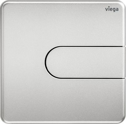 Viega Urinal Betätigungsplatte VfS 23 8613.2 aus Kunststoff in edel, 130 x 130 x 6 mm, Farbe Edelstahl-Optik (silber) Bild 2