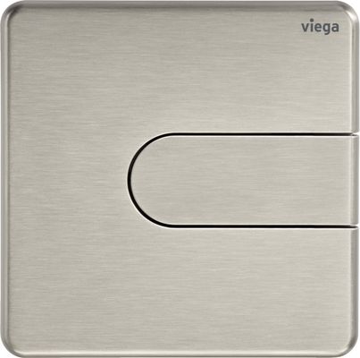 Viega Urinal Betätigungsplatte VfS 23 8613.2 aus Kunststoff in edelstahlfarben, 130 x 130 x 6 mm, Farbe Edelstahl-Optik (silber) Bild 2