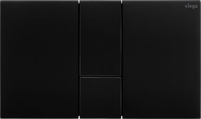 Viega Betätigungsplatte Visign for Style 24, 2-Mengen-Spülung, 130 x 6 x 8 mm, Farbe tiefschwarz Bild 3