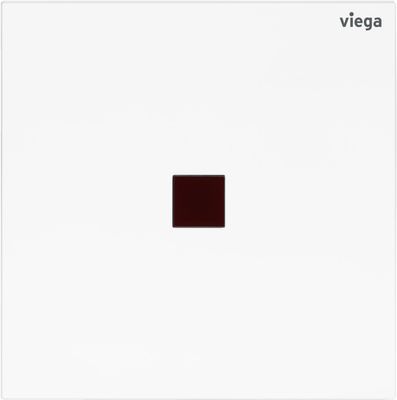 Viega Urinal-Abdeckplatte Visign für More 200, aus Kunststoff in weiss alpin, 130 x 226 x 8 mm, Farbe weiß Bild 2