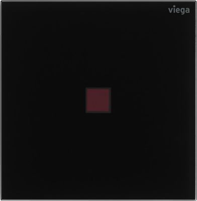 Viega Urinal Betätigungsplatte VfM 200 8620.2 aus Glas in, 130 x 226 x 8 mm, Farbe tiefschwarz Bild 2