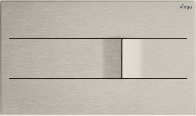Viega WC Betätigungsplatte Visign for More 201 8621.1 Edelstahl gebürstet, 130 x 220 x 3 mm, Farbe Edelstahl-Optik (silber) Bild 3