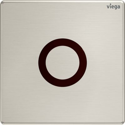 Viega Urinal Betätigungsplatte VfP 12 8635.2 in Edelstahl gebürstet, 130 x 130 x 11 mm, Farbe Edelstahl-Optik (silber) Bild 2