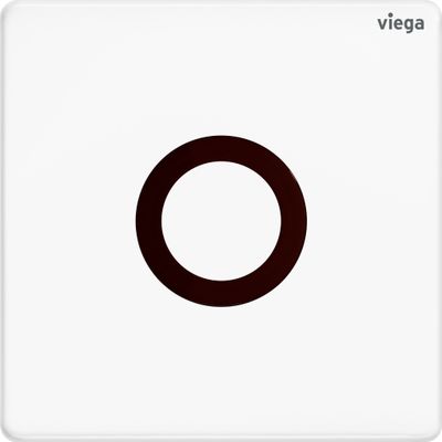 Viega Urinal Betätigungsplatte VfP 12 8635.2 in Edelstahl verkehrsweiss, 130 x 130 x 11 mm, Farbe Edelstahl-Optik (silber) Bild 2