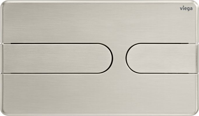 Viega WC Betätigungsplatte VfS 23 8613.1 aus Kunststoff in edelstahlfarben, 130 x 220 x 6 mm, Farbe Edelstahl-Optik (silber) Bild 3