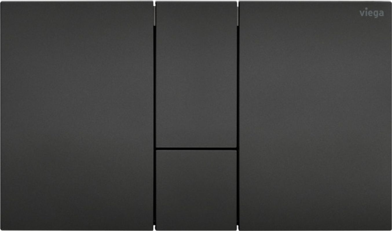Viega WC Betätigungsplatte VfS 24 8614.1 aus Kunststoff in, 130 x 6 mm, Farbe schwarz Bild 1