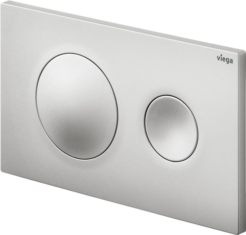 Viega Betätigungsplatte Visign for Style 20, 2-Mengen-Spülung, Edel, 130 x 8 x 8 mm, Farbe edelmatt Bild 1