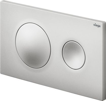 Viega Betätigungsplatte Visign for Style 20, 2-Mengen-Spülung, Edel, 130 x 8 x 8 mm, Farbe edelmatt Bild 3