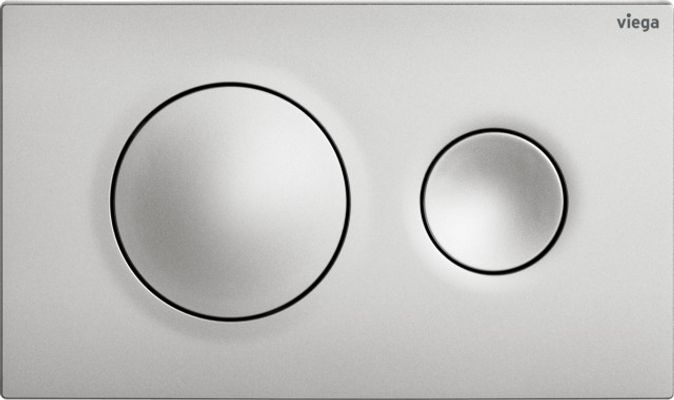 Viega Betätigungsplatte Visign for Style 20, 2-Mengen-Spülung, Edel, 130 x 8 x 8 mm, Farbe edelmatt Bild 2