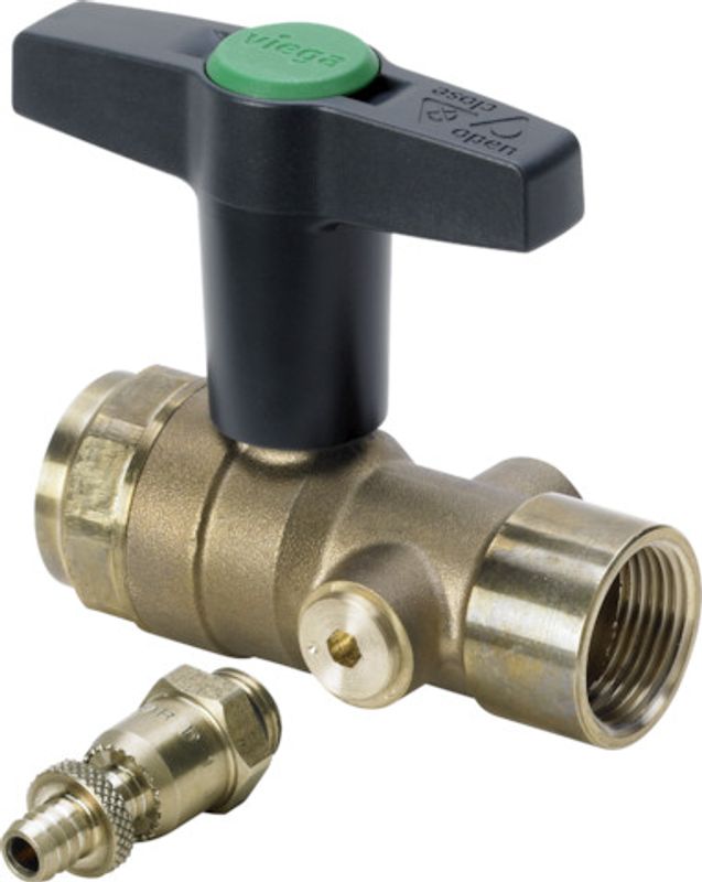 Viega Kugelhahn Easytop 2275.5 in Rp1 Siliziumbronze Bild 1